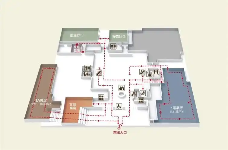展陈开放区:江西省博物馆确立了常设展览与临时展览相结合的陈展体系
