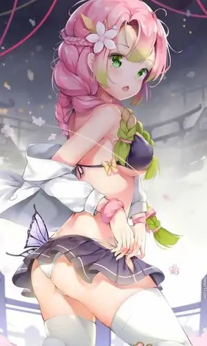 鬼灭之刃女流氓粉辫子的甘露寺蜜璃手机壁纸图片集(2)