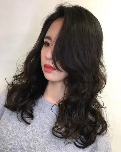 烫发 浏海的微卷衔接发尾大波浪 美哭了我! before