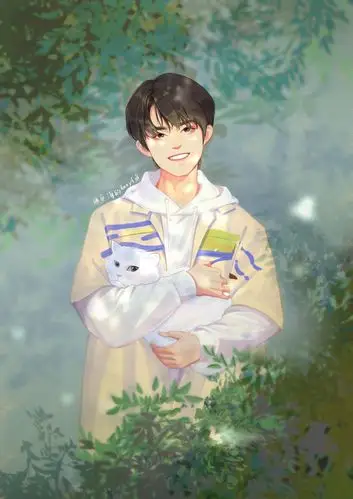 易烊千玺q版手绘