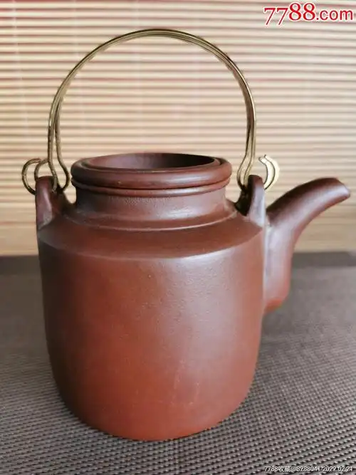 收藏品宜兴老直桶提梁壶_紫砂壶_图片欣赏_收藏价格_7788烟标收藏