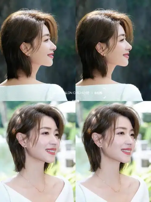 女神万茜短发精致干练又不失女人味