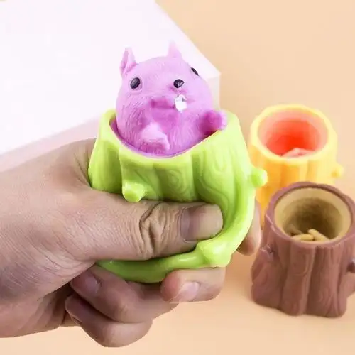 亲子邪恶解压松鼠儿童新奇特玩具整蛊网红同款创意