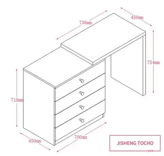 多层实木家具板书桌人性化设计