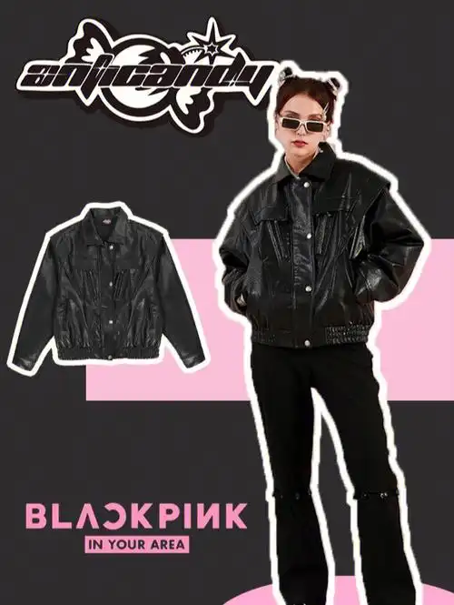blackpink钟爱黑色的一天穿搭