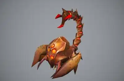 卡通q版毒蝎子王【11组动画】 手绘 蝎子精