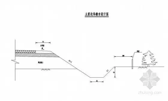 公路改造工程路基路面排水工程(土质边沟)节点详图设计