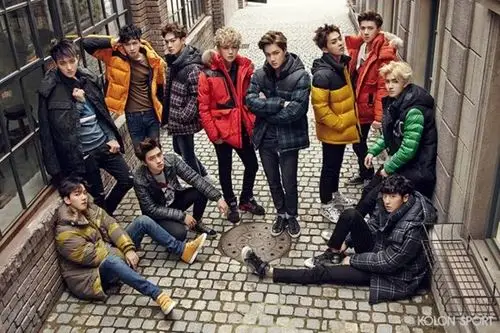 exo冬季运动品牌画报写真 鹿晗解约前最后拍摄值得收藏