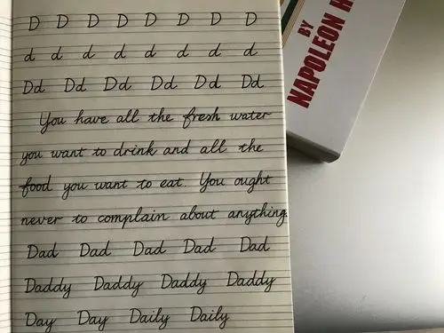 英文手写体之"早起"