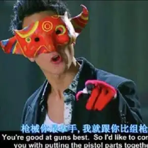 阿祖面具全脸男树脂男孩万圣节恐怖装扮影视道具新警察故事