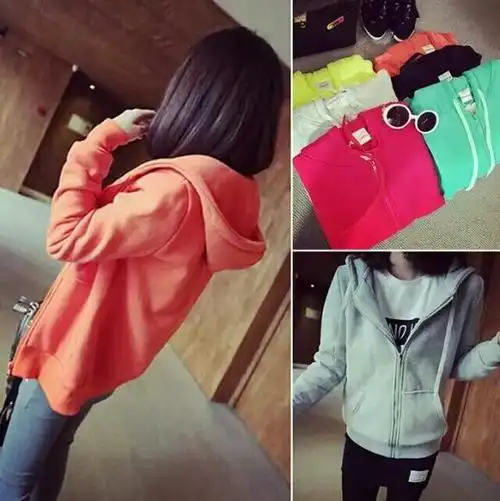 秋季休闲新款长袖甩帽外套