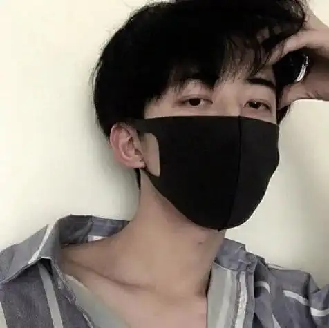 qq头像大全66张戴口罩帅气男生头像