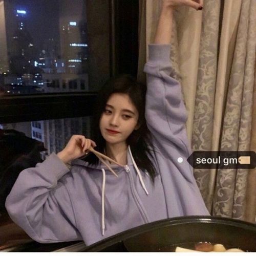 鞠婧祎同款卫衣女秋冬韩版连帽加绒外套ins潮学生宽松开衫上衣服