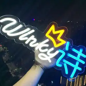 led霓虹灯ins发光字定制周杰伦演唱会同款明星logo应援灯牌手举牌