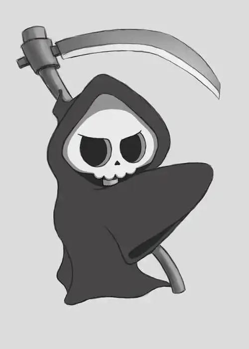 萌萌哒的简单折纸死神来找你玩啦放心它很可爱的