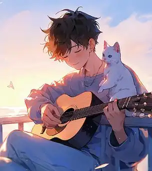 简约男生头像 i 爱上一首歌一把吉他查看更多精选头像海量精选头像,换