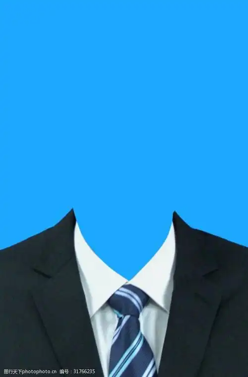西装正装证件照模板