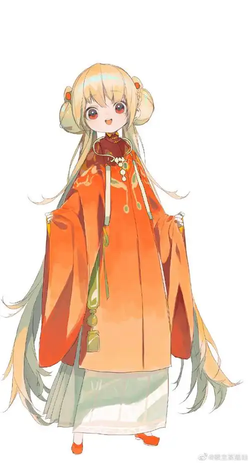 汉服##古风插画