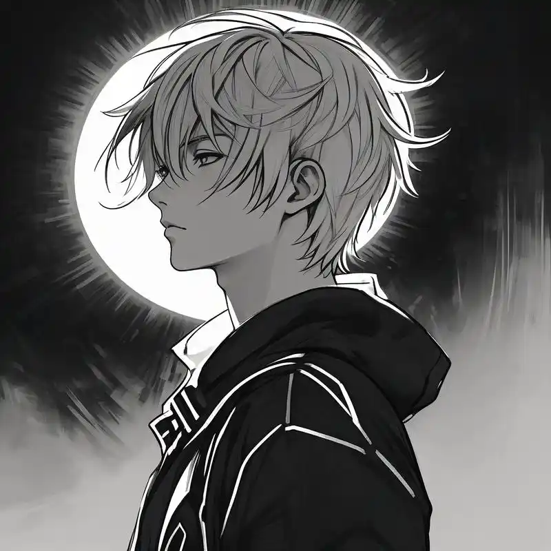 男生黑白侧脸头像 93酷飒风格上线 今天给大家带来一组男生黑白侧脸