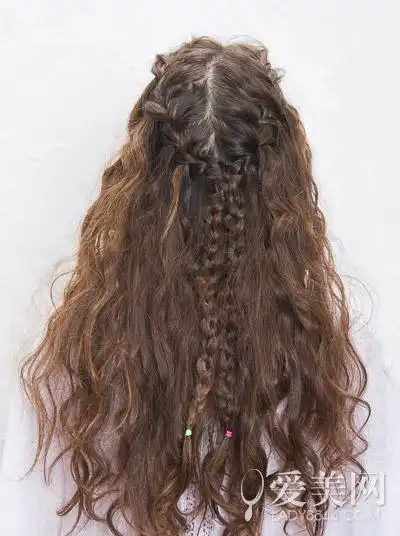 diy长卷发辫子公主头气质绚丽浪漫吸睛