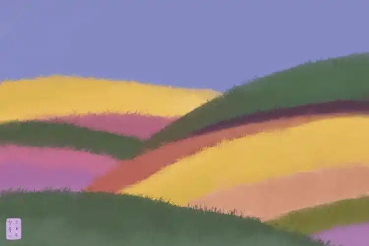 ipad绘画61照片临摹61夜色温柔手机壁纸