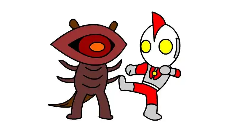 奥特曼打怪兽怎么画