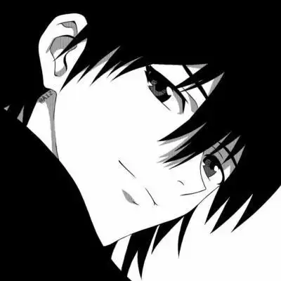 头像 男头 帅气头像 动漫头像 黑白头