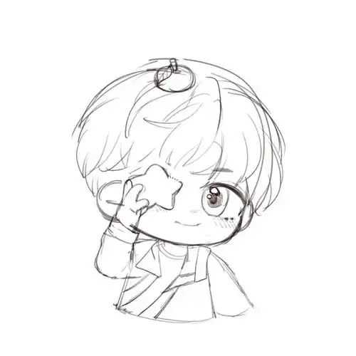 可爱的客妹,她会叫我青青唉#q版人物  #饭圈美工  #稿件展示  #丁程鑫