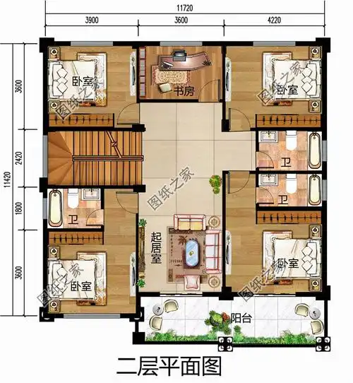 二层半农村别墅设计不浪费钱家庭生活温暖舒适经济实用