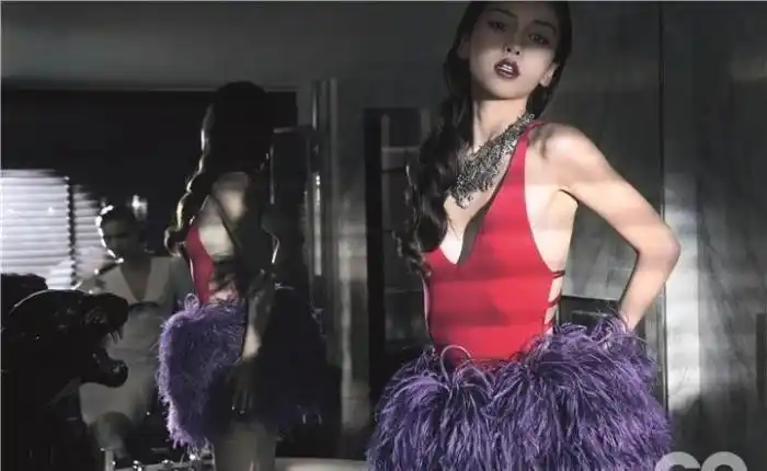 杨颖内衣写真内衣造型上演大尺度