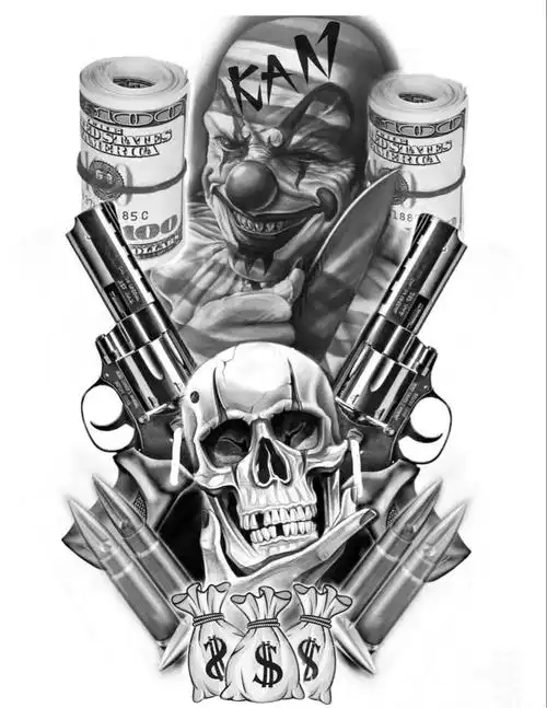 欧美写实纹身手稿