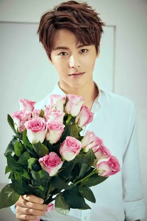 马天宇轻熟男写真 白衬衫玫瑰花帅气迷人