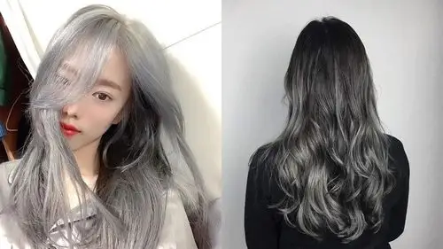 绝美的雾灰蓝,雾灰紫发色推荐