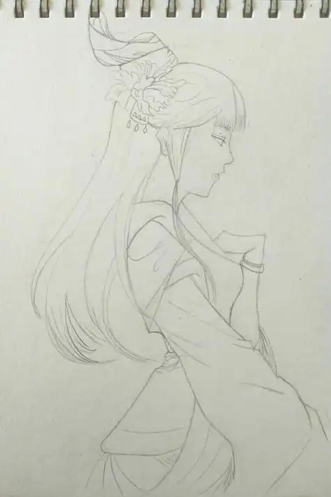 少女简笔画古装少女简笔画古装简单