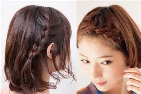 五大短发编发教程 可爱甜美风发型