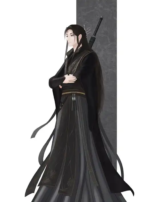 古风男性角色佩剑