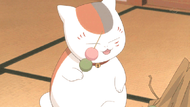 夏目友人帐gif猫咪老师gif可爱gif呆萌gif日本动漫gif