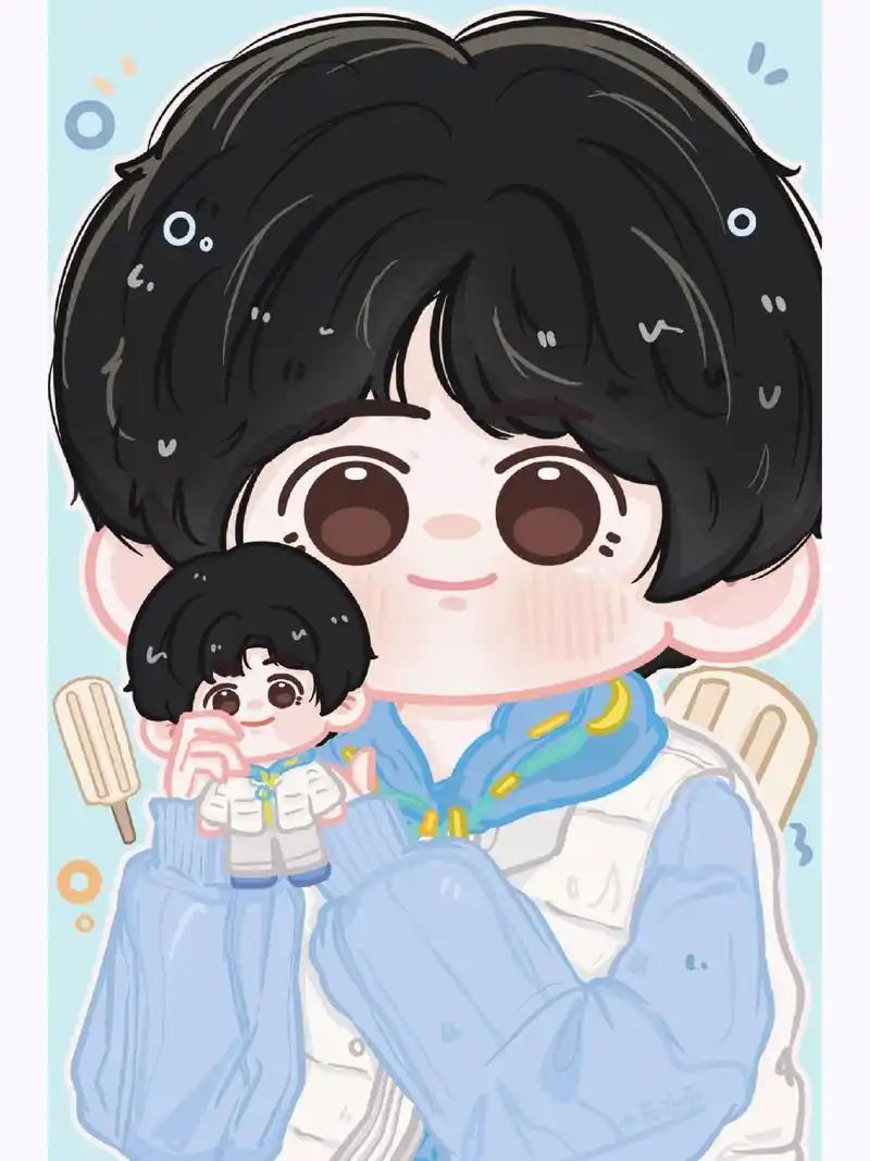 可自印小卡丨严浩翔 可爱的小布丁宝宝来啰~ 刚好小兔今天过生日~就当