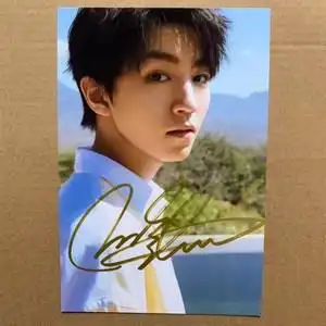 王俊凯签名照 tfboys王俊x凯亲笔签名同款周边礼物6寸明信片送朋