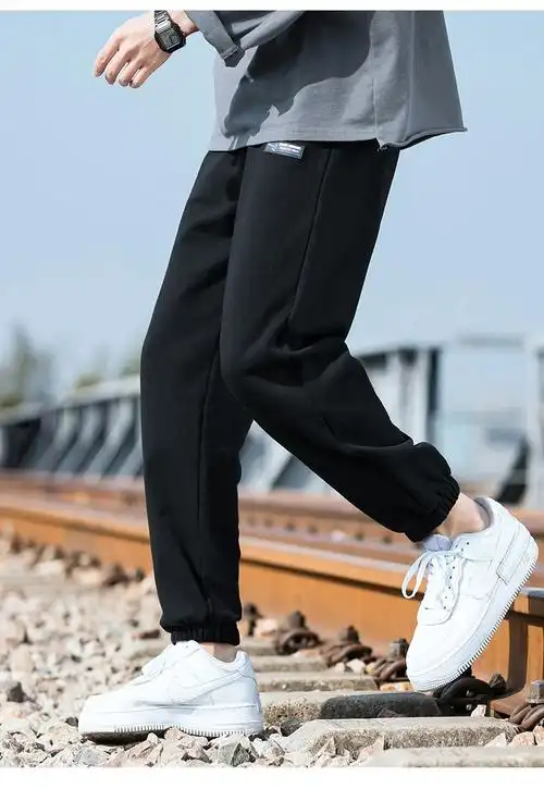 专柜品质潮男穿搭男休闲裤运动裤男春夏季韩版潮流宽松休闲长裤百搭