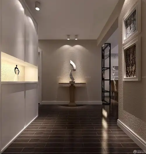 欧式装修风格黑色木地板装修效果图欣赏