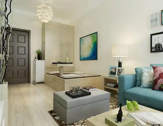 海富禧园50平米现代风格-哈尔滨麻雀装饰装修效果图