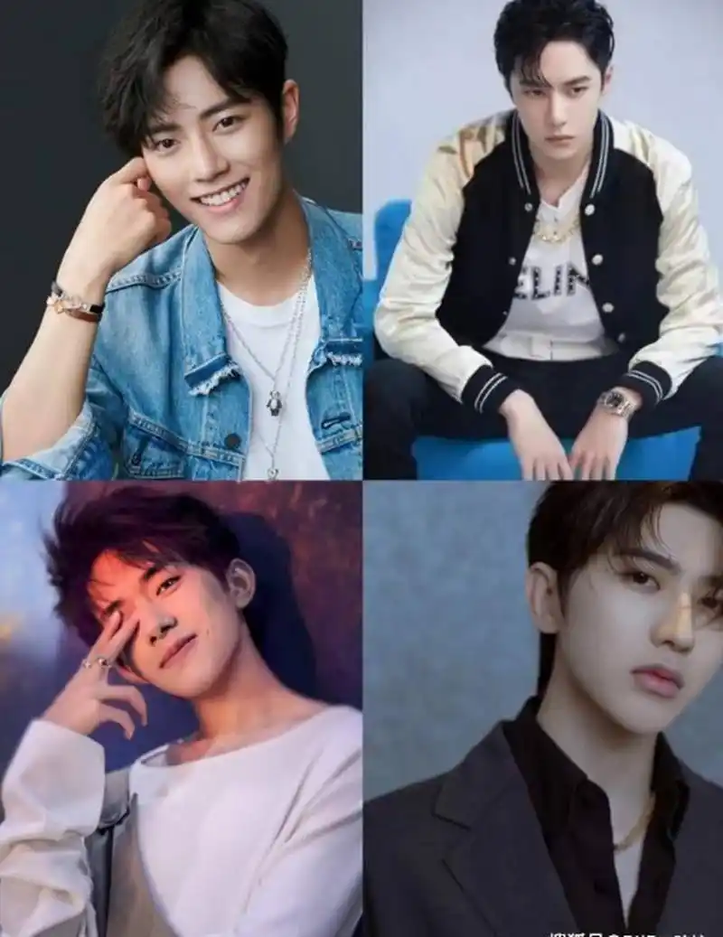 肖战,迪丽热巴毫无悬念,男顶流分别有肖战,王一博,易烊千玺,蔡徐坤,女