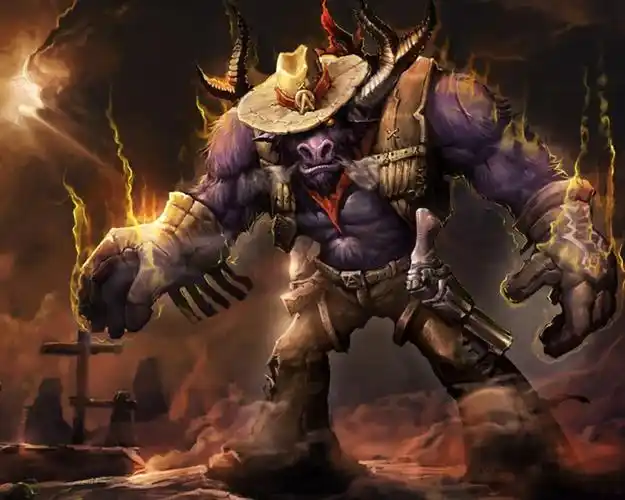 lol牛头酋长阿利斯塔图片壁纸一款很休闲的游戏