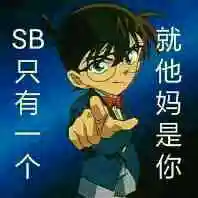 只有一个就他妈是你柯南眼镜嚣张gif动图_动态图_表情包下载_soogif