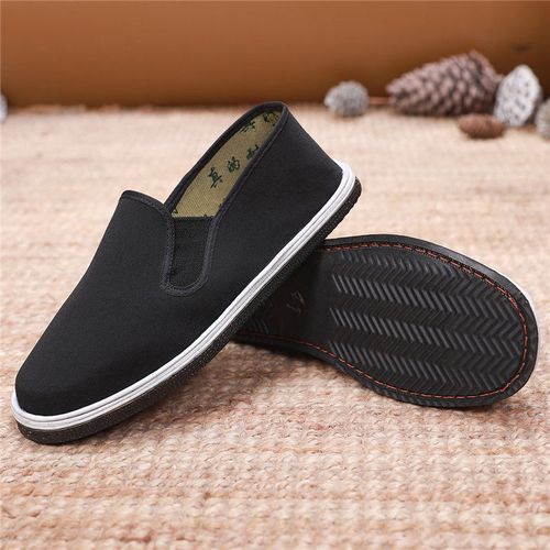 足里路汽车轮胎底男士春夏季老北京布鞋休闲鞋手工千层底防滑耐磨劳保