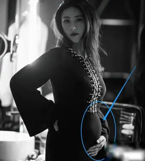 速度是真快朱珠结婚不到半个月就挺着肚子走红毯