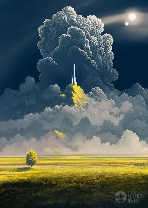 来自西班牙别样的宫崎骏风格插画,美的别致美不胜收