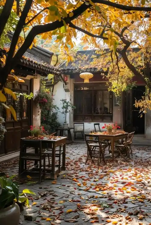 古风庭院 一小院 一双人 长相守