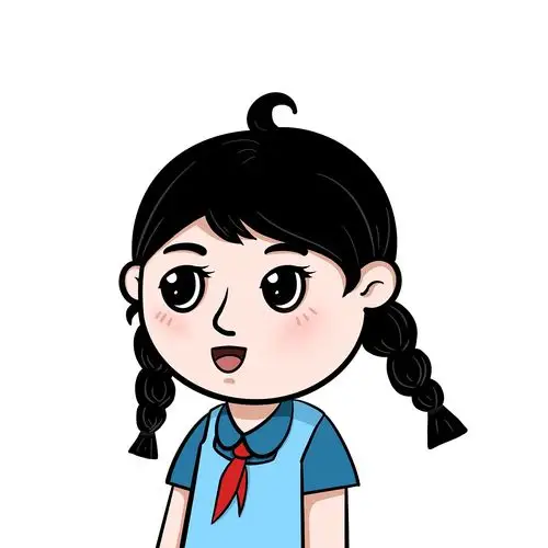 海珠区学科组动漫人物ppt专用《学生》